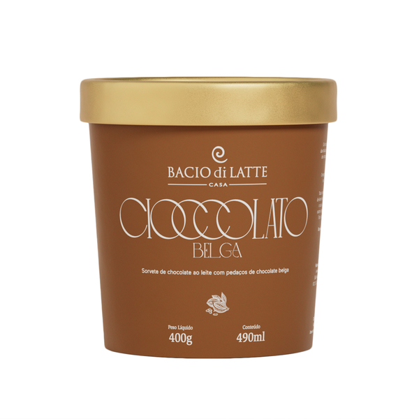 Sorvete Bacio Di Latte Cioccolato Belga Ml Sorvetes Marche Br