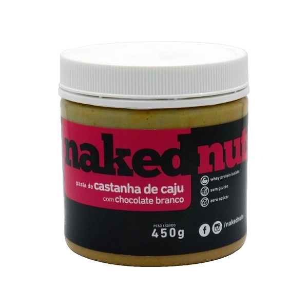 Pasta De Castanha Naked Nuts Caju Chocolate Branco G Creme De