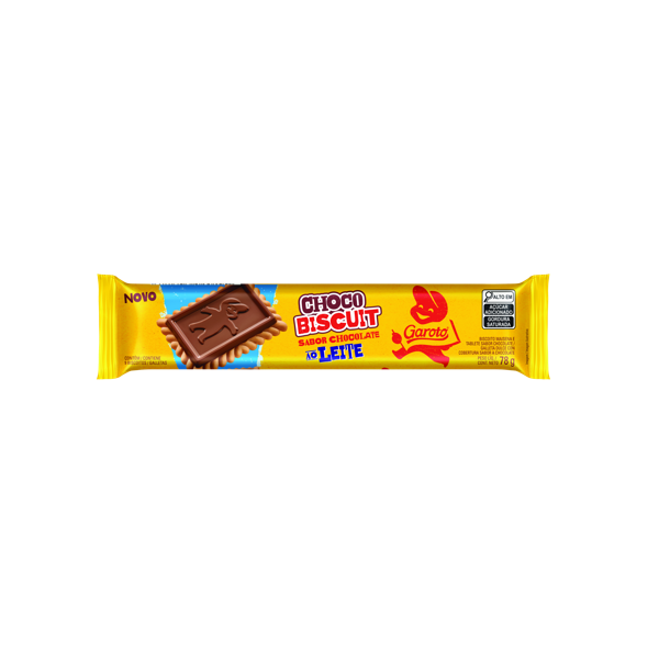 Chocobiscuit Garoto Chocolate Ao Leite 78g - Biscoito Doce | marche.com.br